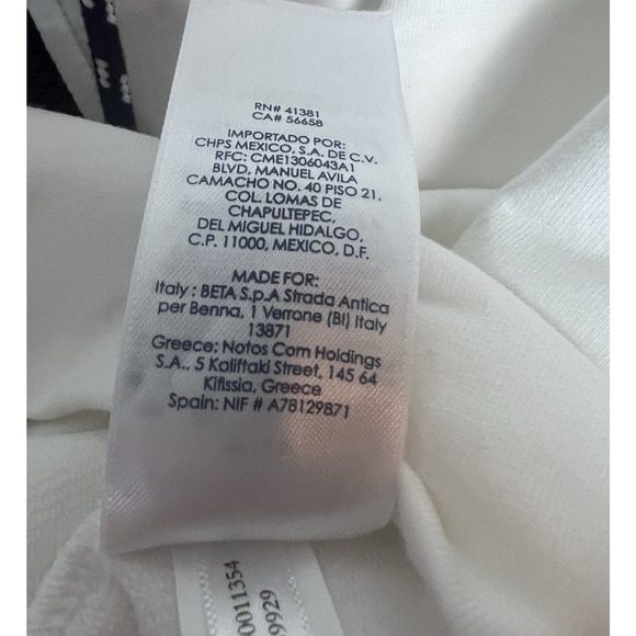 Chaps Sport Women's White Full Zip Sleeveless Sweatshirt Vest Size L Funnel Neck - Picture 6 of 8